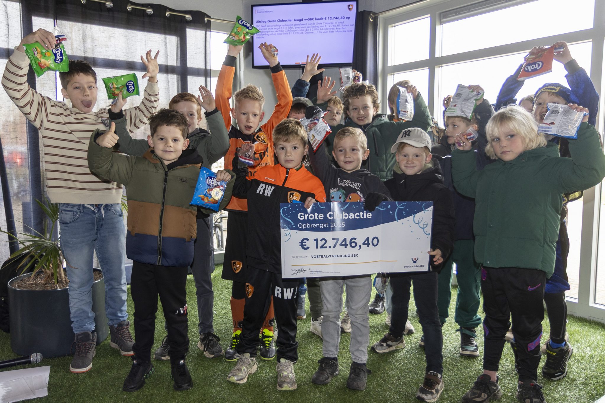 Prijsuitreiking Grote Clubactie bij SBC