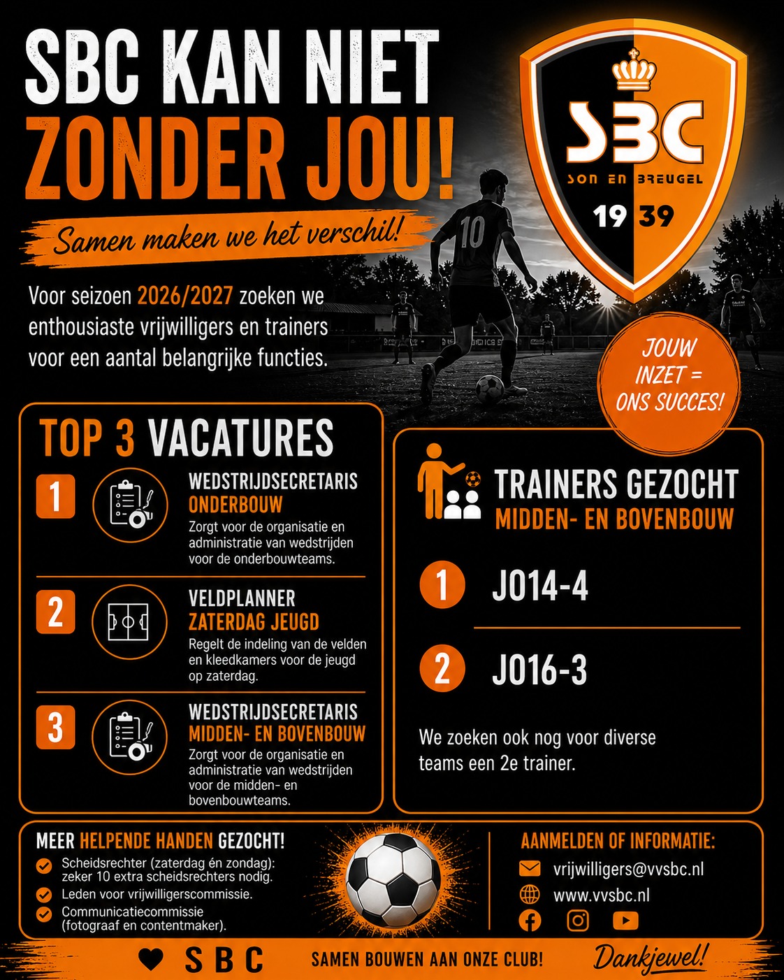 SBC kan niet zonder jou!