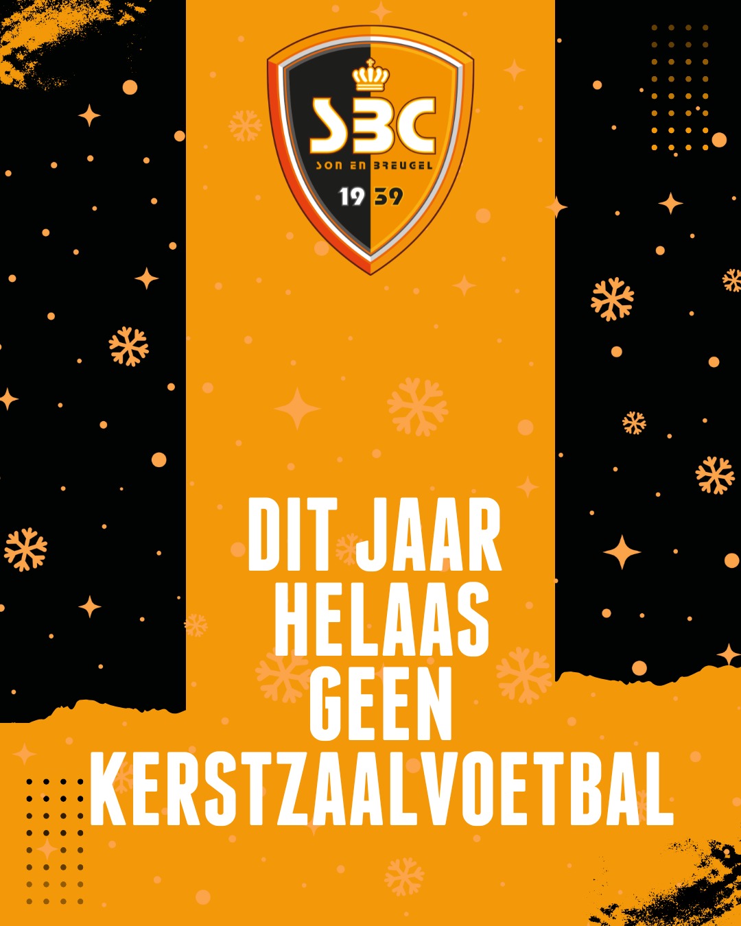 Kerstzaalvoetbaltoernooi gaat dit jaar helaas niet door