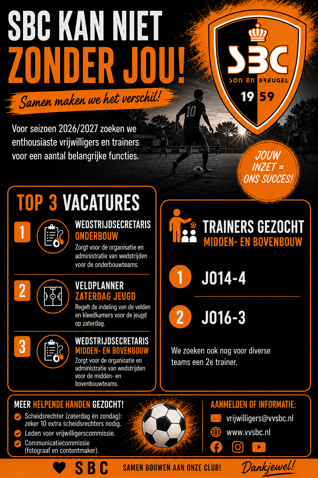 SBC kan niet zonder jou!
