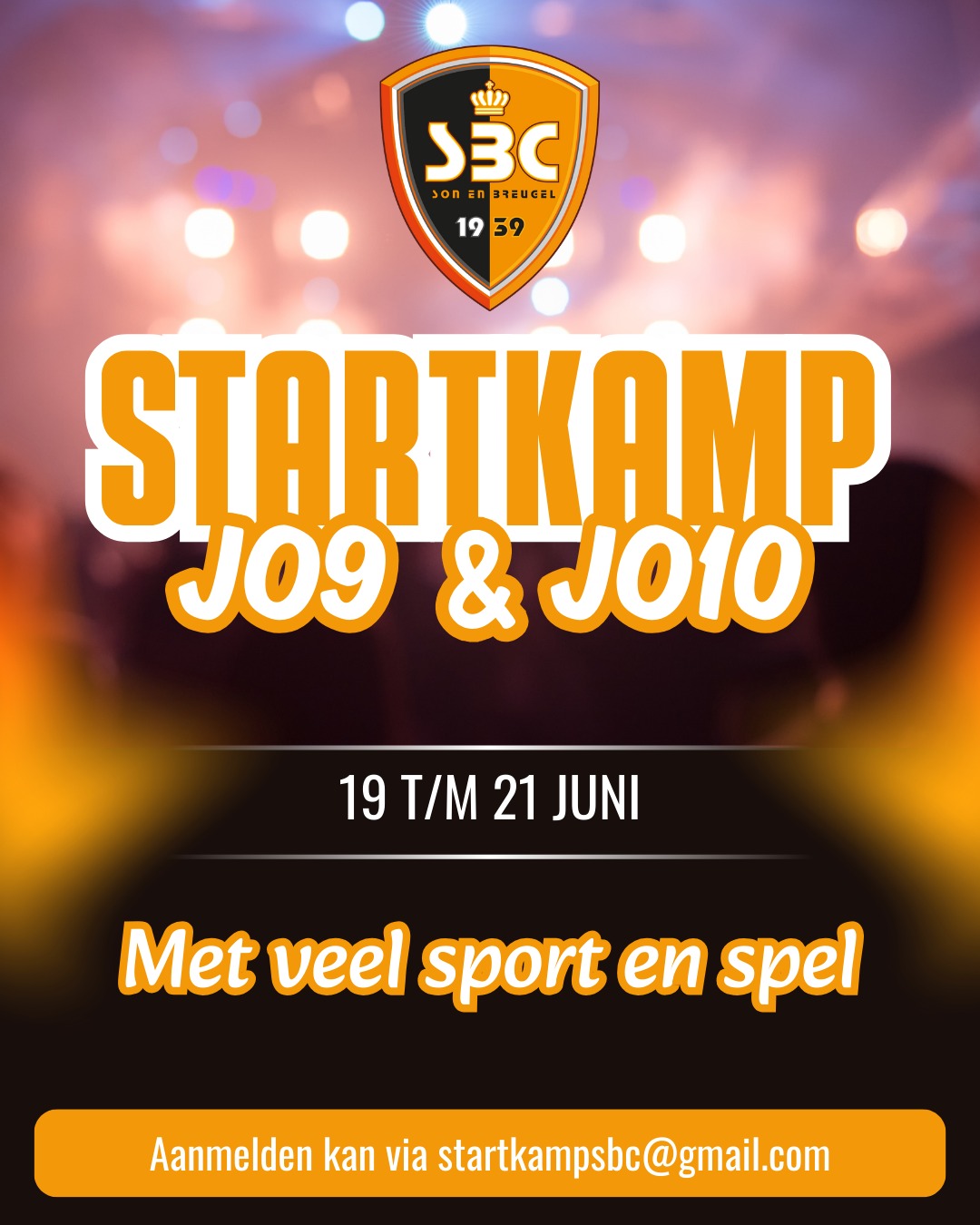 Inschrijving startkamp is geopend!